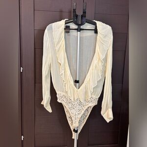 Vintage Ann Taylor Ivory Rayon Blouse